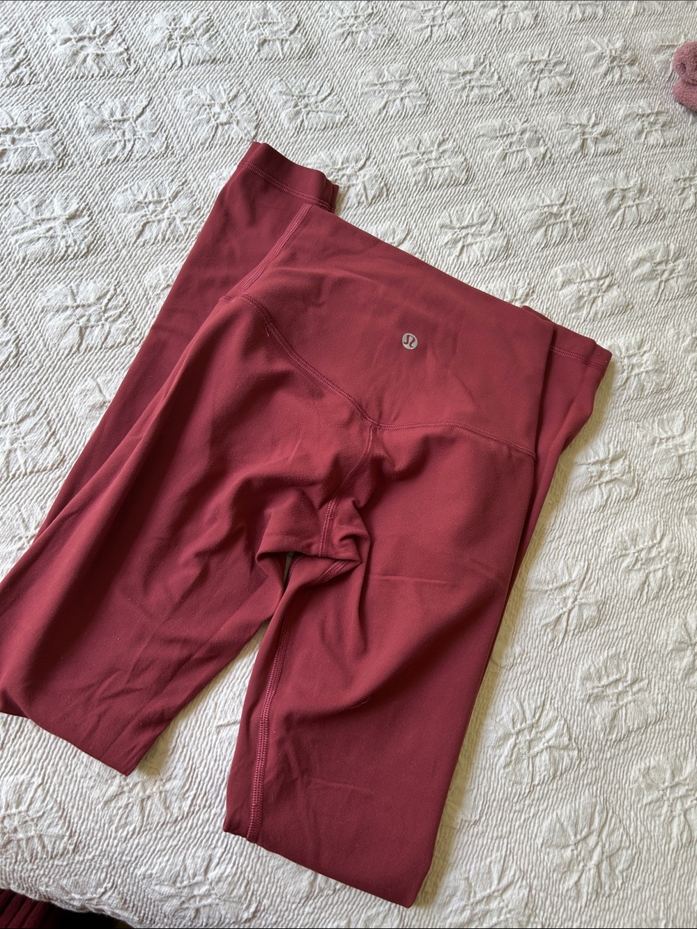 lululemon athletica Kids' Maroon Athletic Leggings